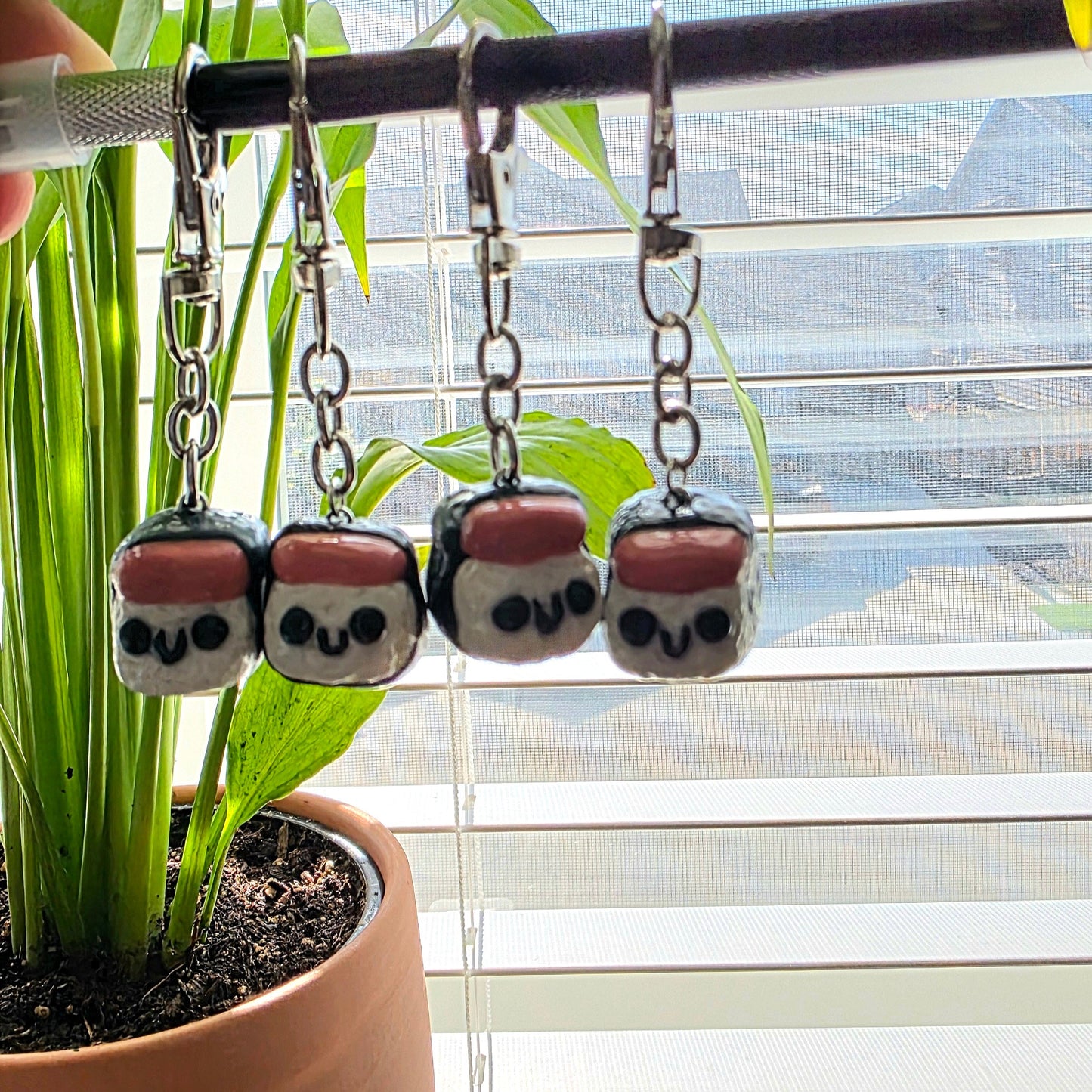 Handmade Spam Musubi Keychain