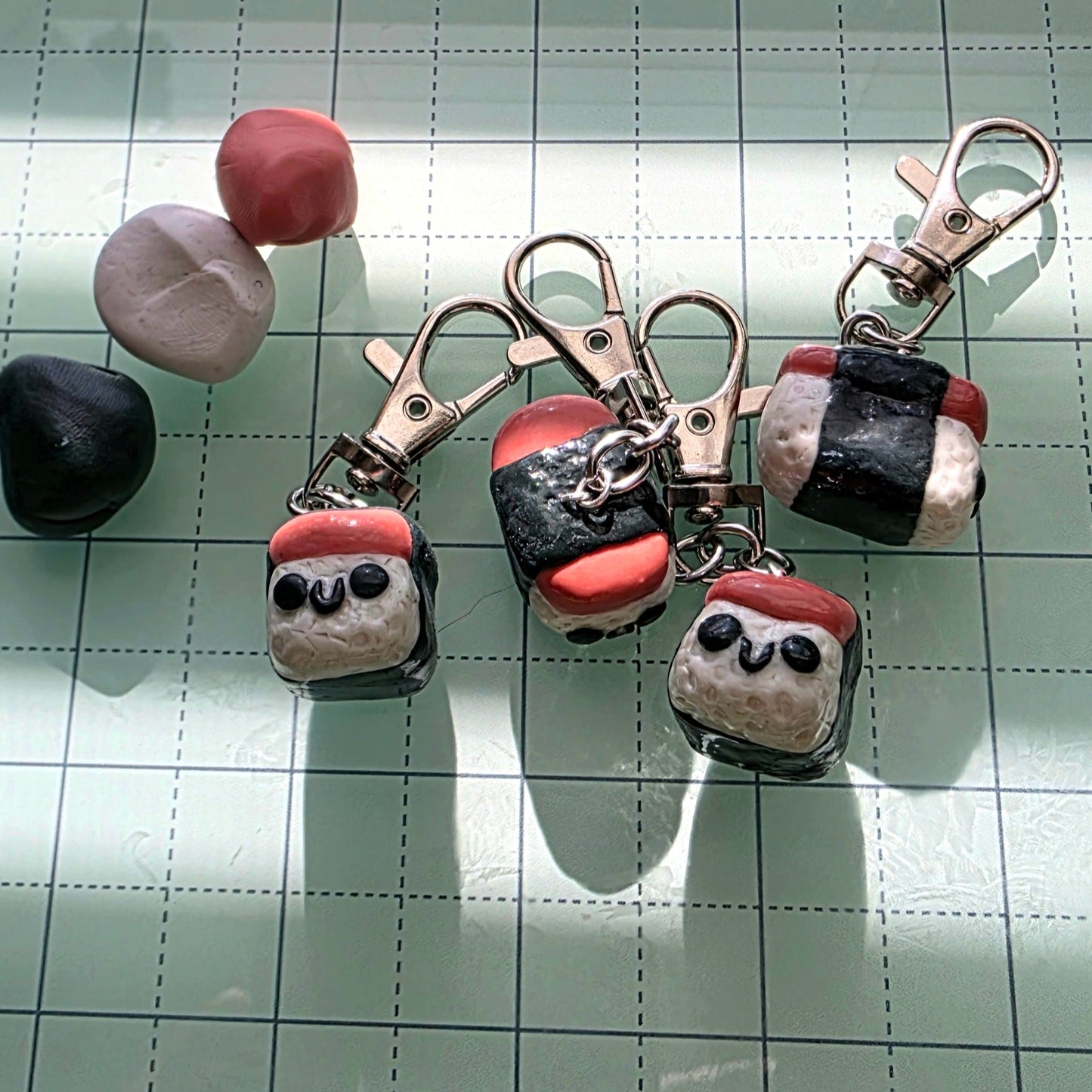 Handmade Spam Musubi Keychain